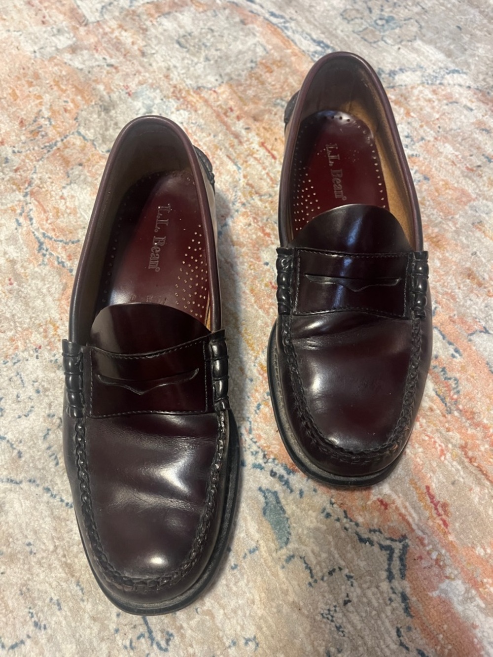 L.L. Bean Men's Leather Penny Loafers